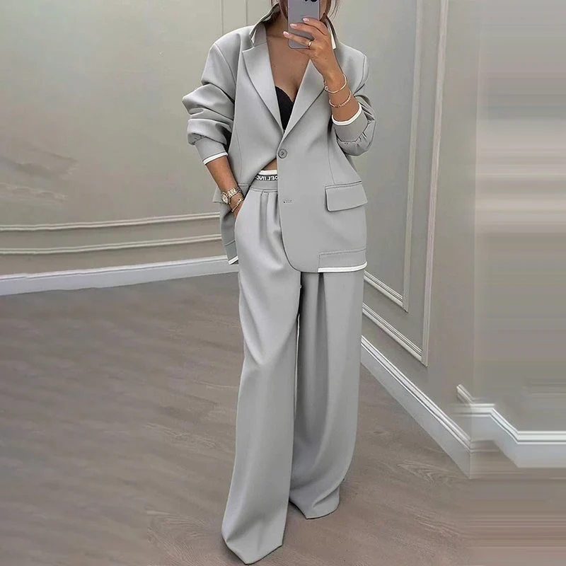 Aadee | Hosenanzug mit Übergröße-Blazer und weiter Hose