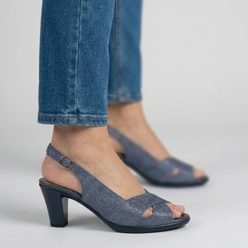 Nadiesa | Feminine Absatzsandalen mit überkreuzten Riemen