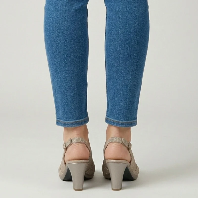 Nadiesa | Feminine Absatzsandalen mit überkreuzten Riemen