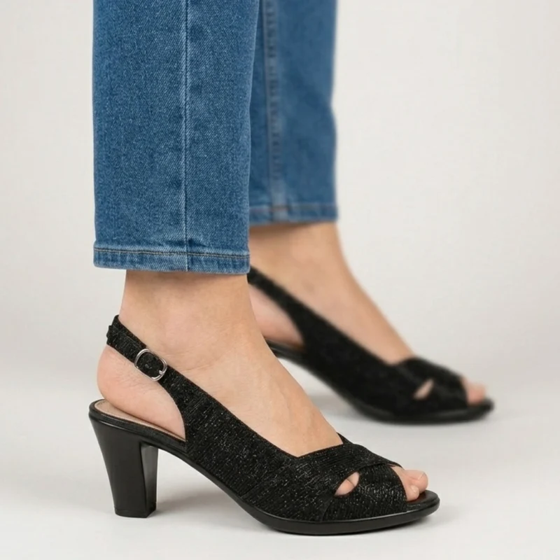 Nadiesa | Feminine Absatzsandalen mit überkreuzten Riemen