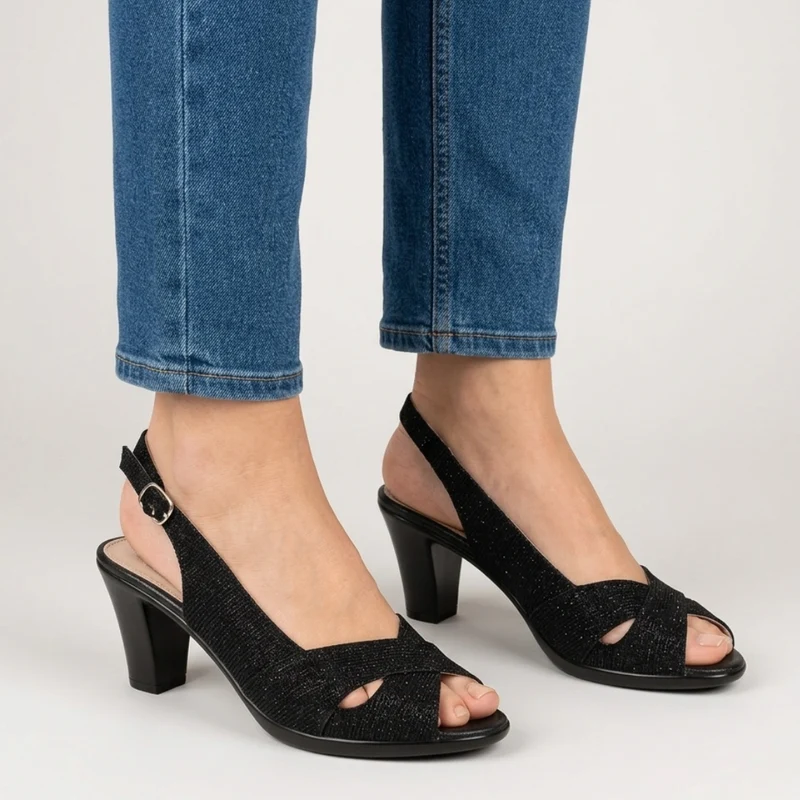 Nadiesa | Feminine Absatzsandalen mit überkreuzten Riemen