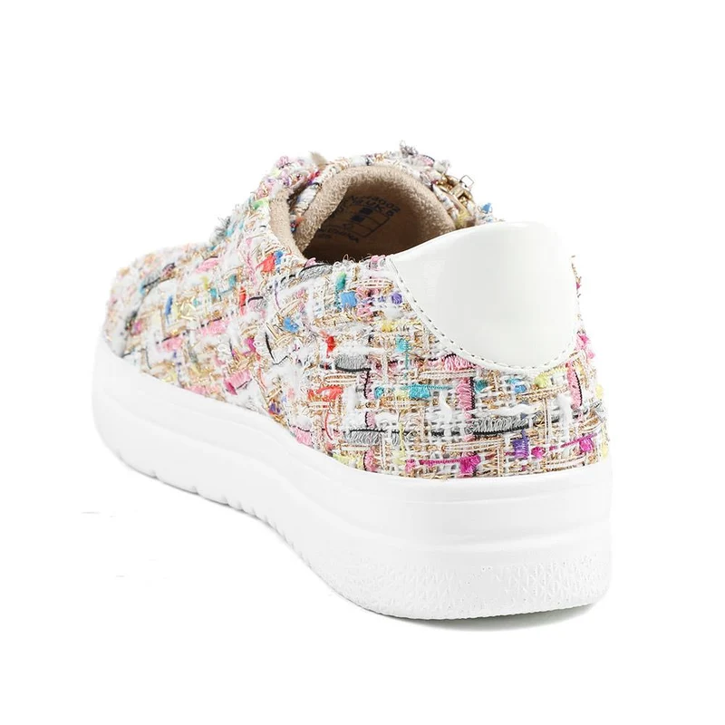 Knitted Zip & Lace Fasten Trainers - WBINS43002 / 328 883 - Multi