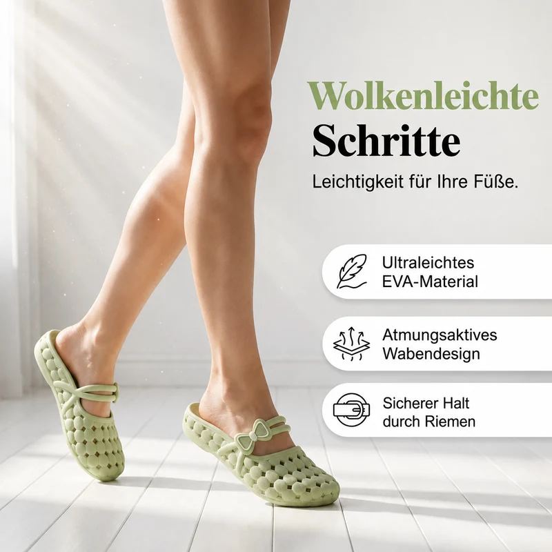 Völzia | Atmungsaktive geschlossene Sommer-Pantoletten