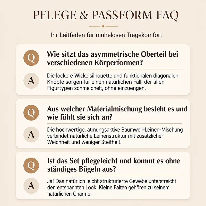 Osterlah | Asymmetrisches Zweiteiler-Set mit weiter Hose
