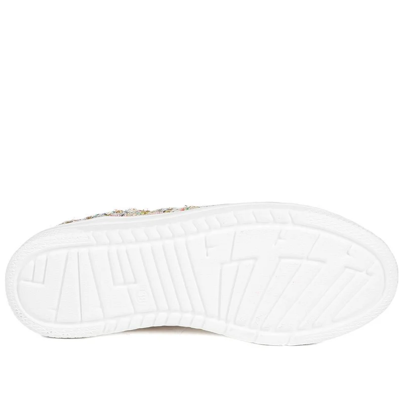 Wide Fit Fabric Zip & Lace Trainers - WBINS43027 / 328 885 - Multi