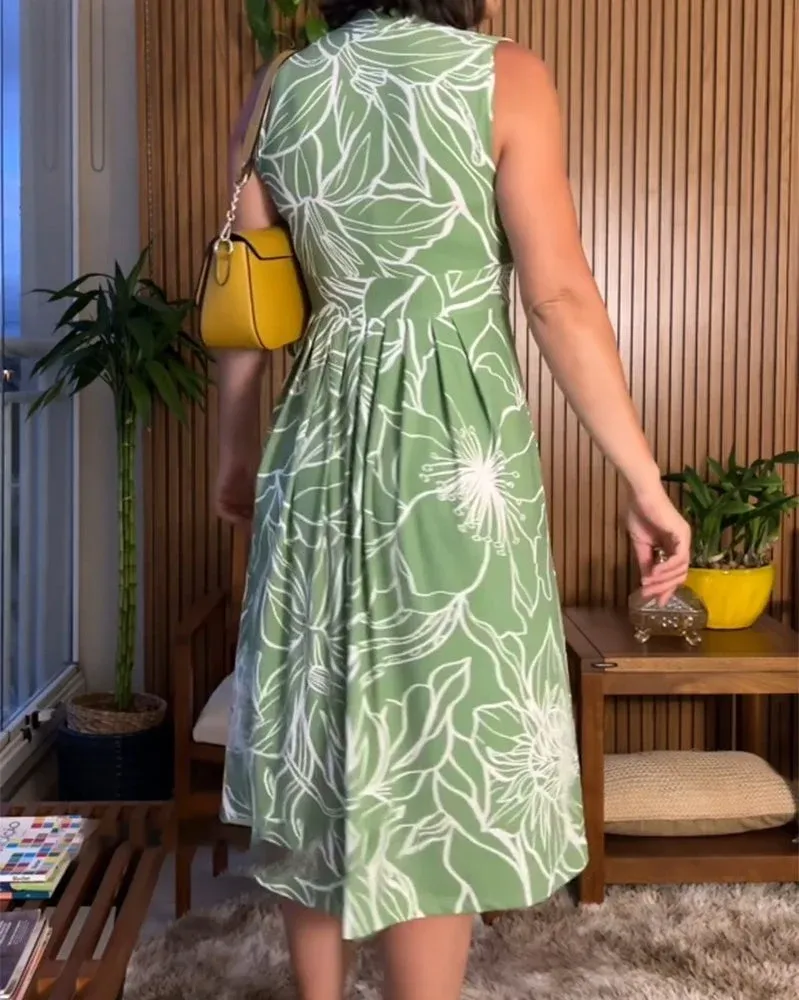 Relanie | Tailliertes Sommerkleid mit fließendem Rock