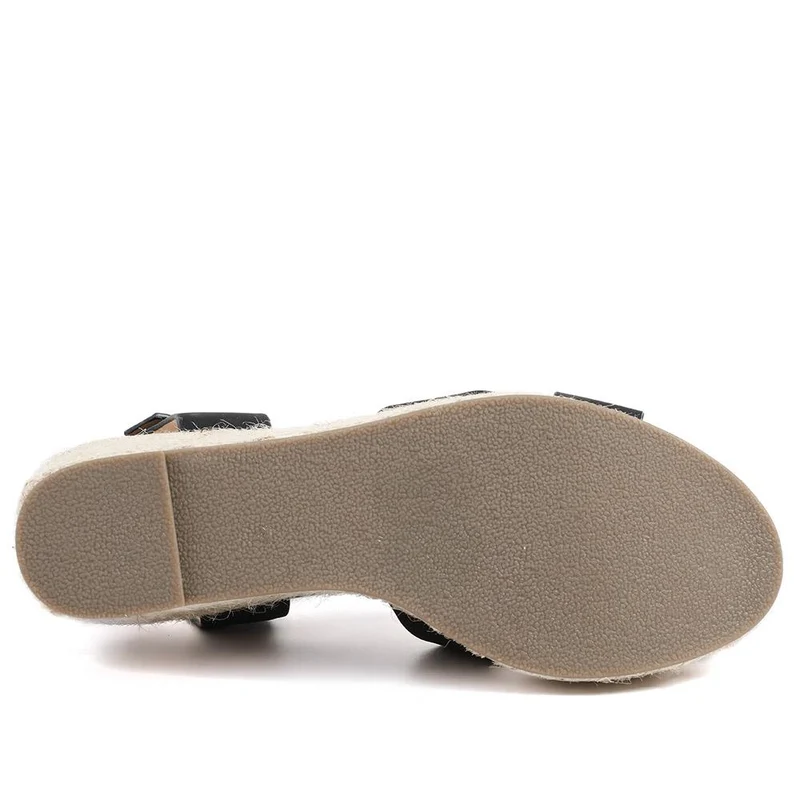 Lightweight Wedge Espadrilles - WBINS37095 / 323 624 - Black