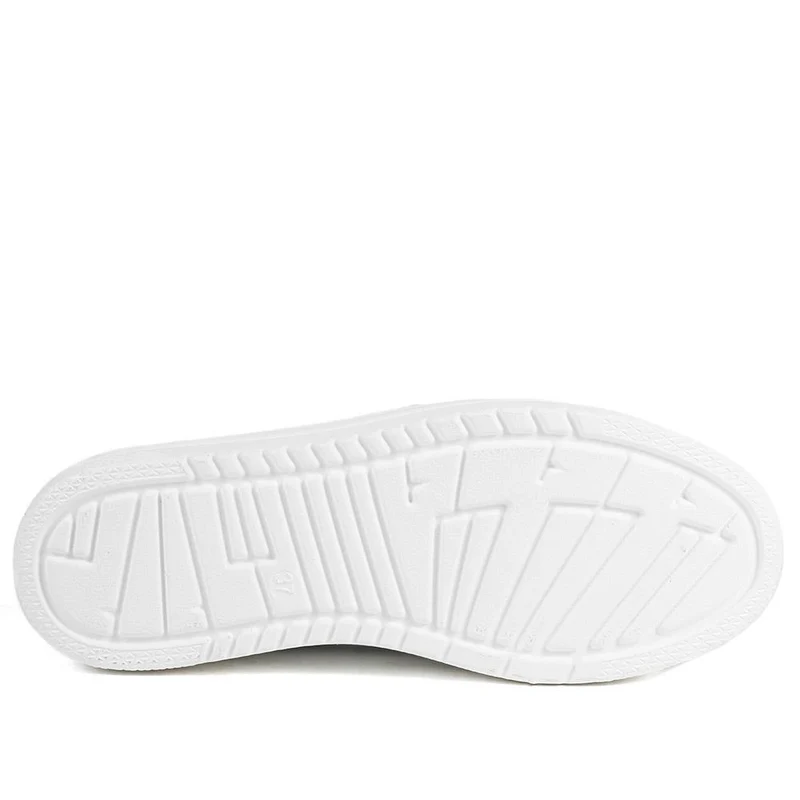 Wide Fit Zip & Lace Platform Trainers - WBINS43003 / 328 884 - White