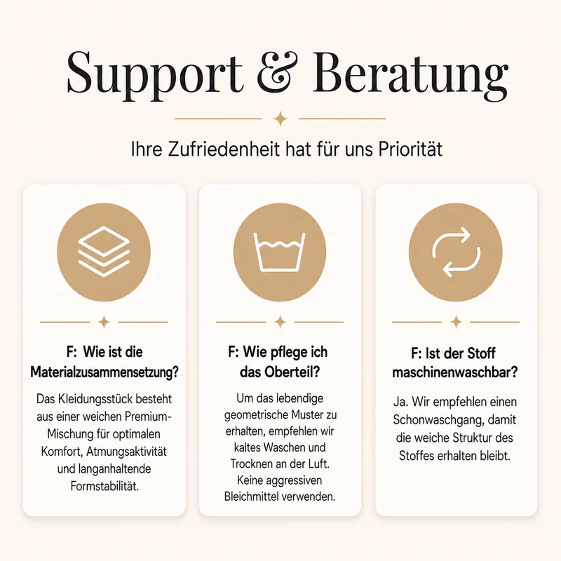 Berenice | Mehrlagiges Colorblock-Oberteil mit modernem Print