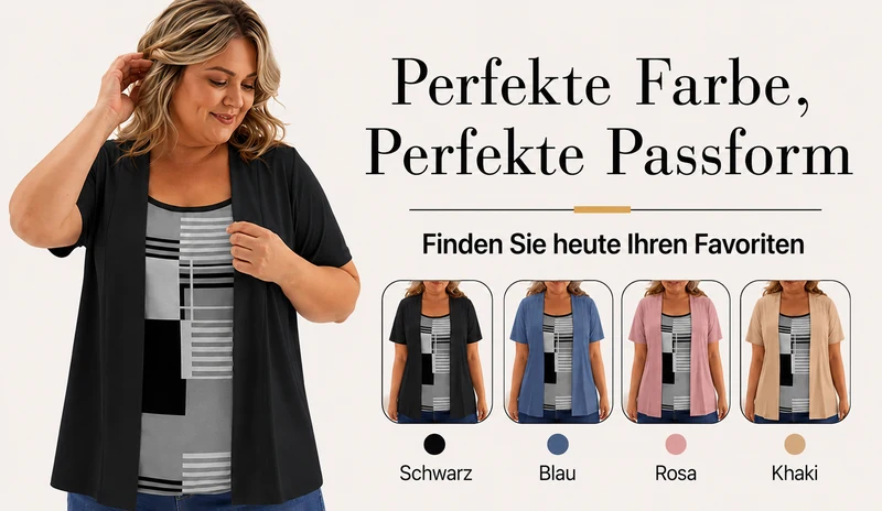 Berenice | Mehrlagiges Colorblock-Oberteil mit modernem Print