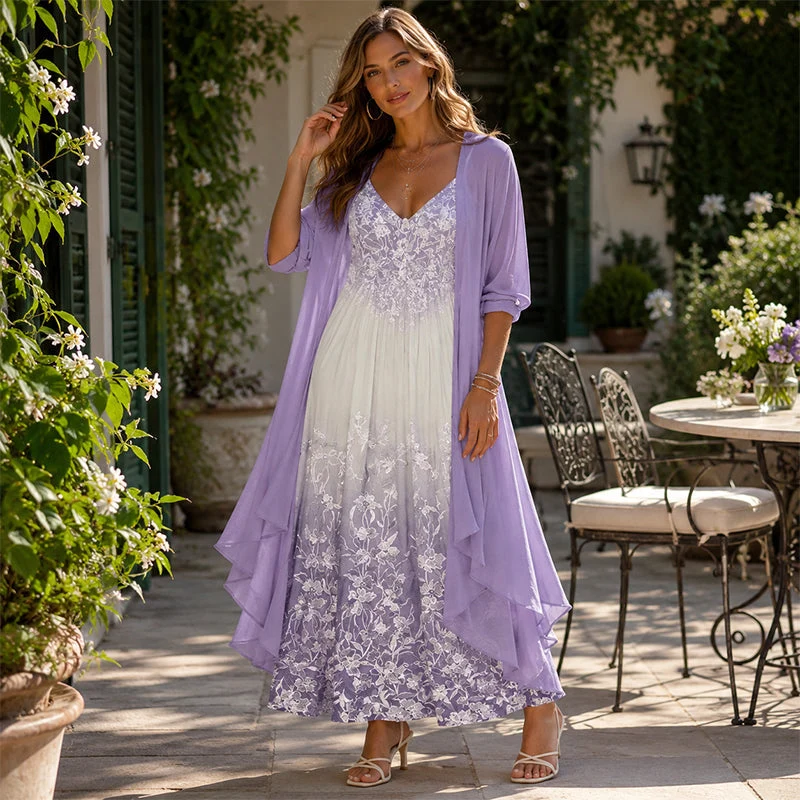 Sylveign | Fließendes Swingkleid mit Blumenprint