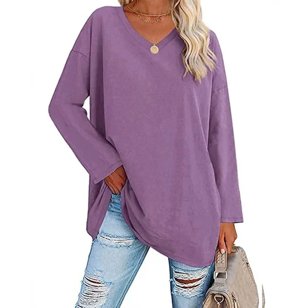 Natascha | Lockerer Strickpullover mit V-Ausschnitt