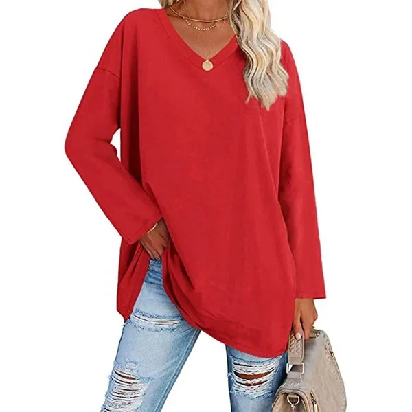 Natascha | Lockerer Strickpullover mit V-Ausschnitt