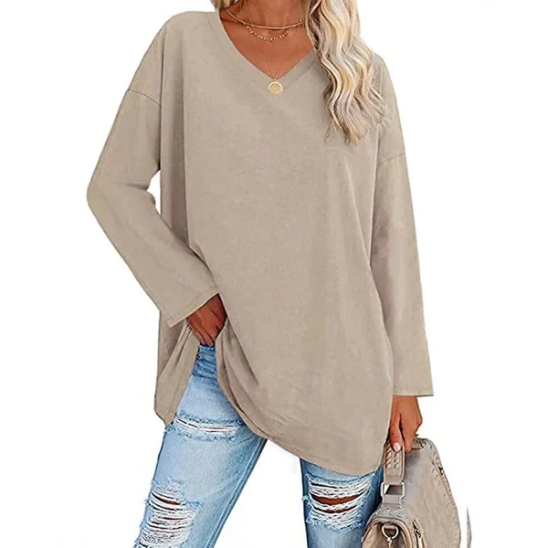 Natascha | Lockerer Strickpullover mit V-Ausschnitt