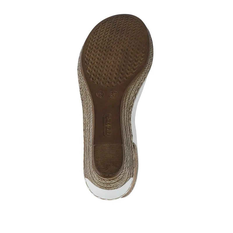 Smart Leather Slingback Sandals - RKR41537 / 327 287 - White