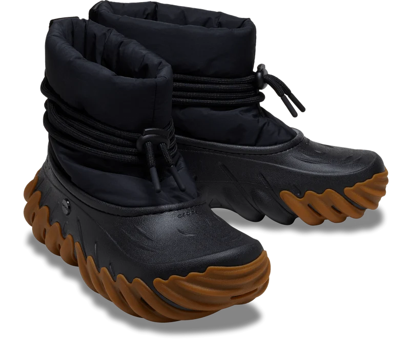 Crocs Unisex Echo Boot - Schwarz / Gummi