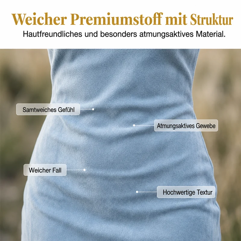 Tierra | Ärmelloses Fransenkleid mit Frontreißverschluss