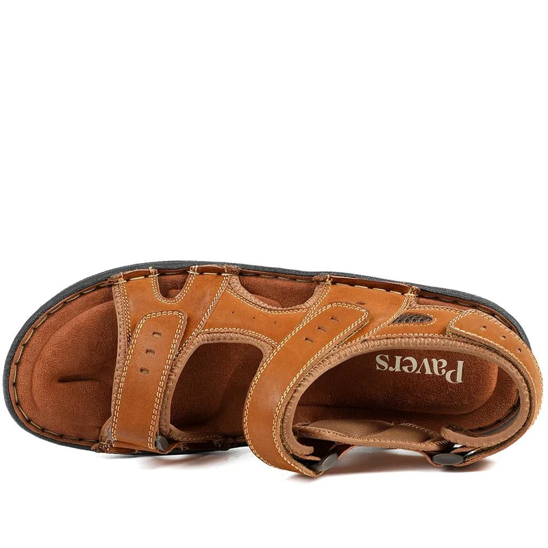 Leather Dual Fit Sandals - AATRA43006 / 328 929 - Tan