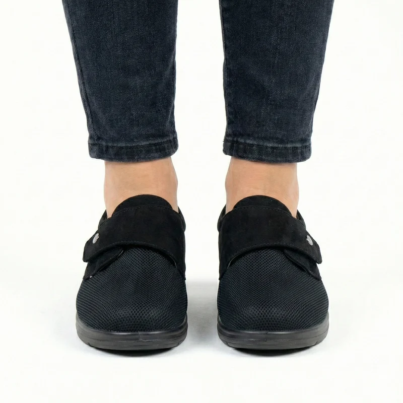 Fia | Atmungsaktive Komfortschuhe mit verstellbarem Klettverschluss