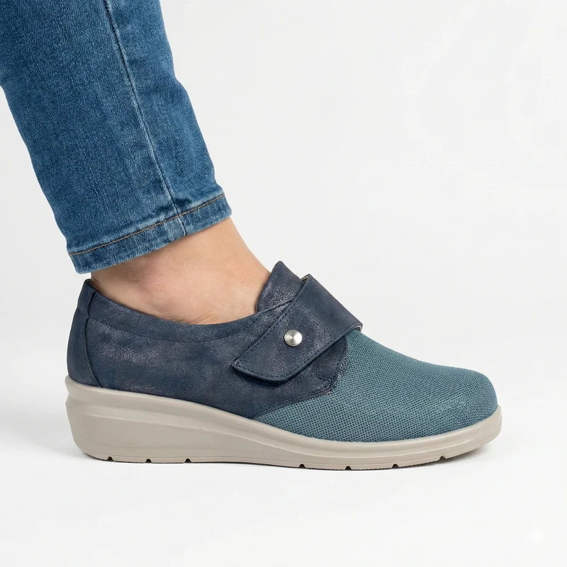 Fia | Atmungsaktive Komfortschuhe mit verstellbarem Klettverschluss