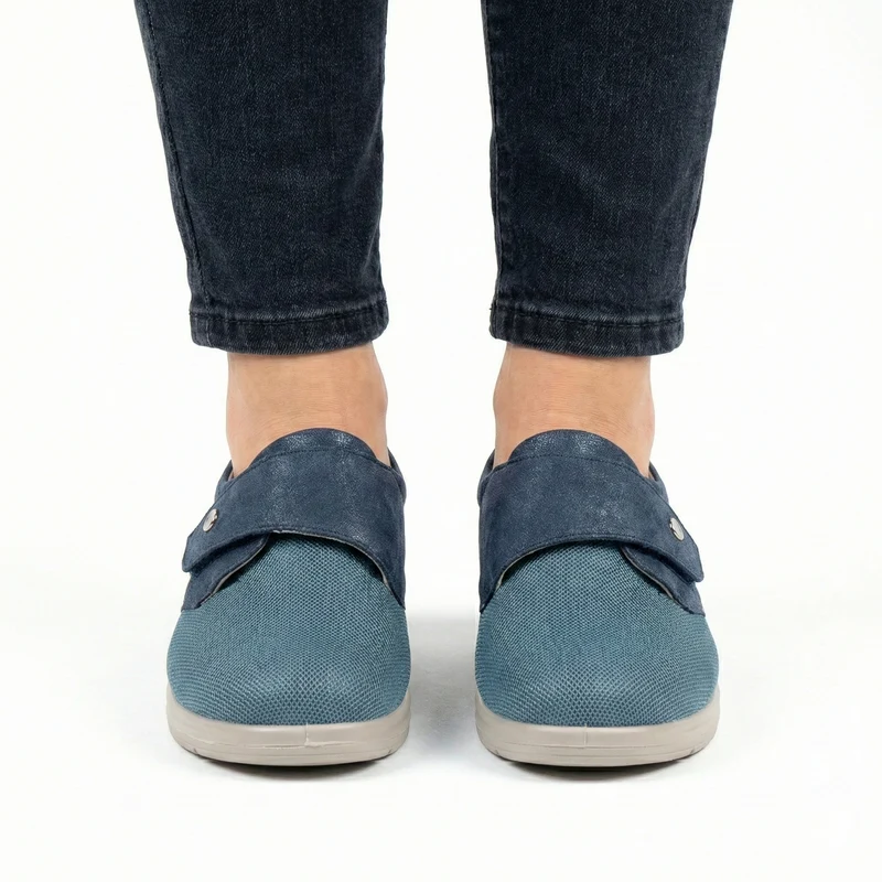 Fia | Atmungsaktive Komfortschuhe mit verstellbarem Klettverschluss