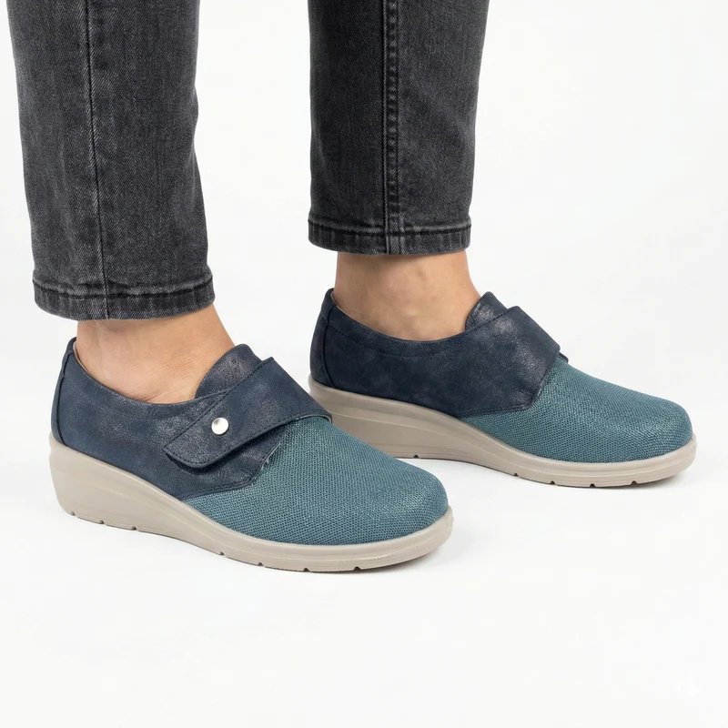 Fia | Atmungsaktive Komfortschuhe mit verstellbarem Klettverschluss