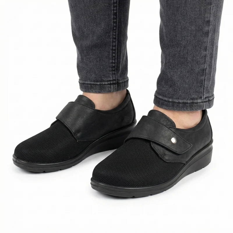 Fia | Atmungsaktive Komfortschuhe mit verstellbarem Klettverschluss