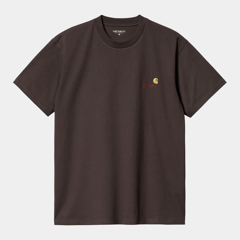 Carhartt WIP Herren Kurzarm American Script T-Shirt - Buckeye