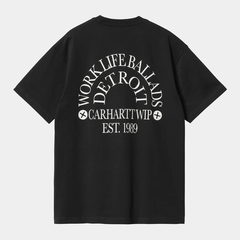 Carhartt WIP Work Varsity T-Shirt für Herren - Schwarz / Wachs