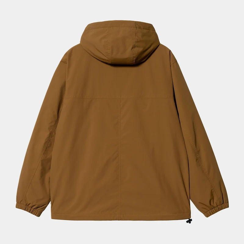 Carhartt WIP Herren-Windbreaker-Pulloverjacke – Deep Hamilton Brown