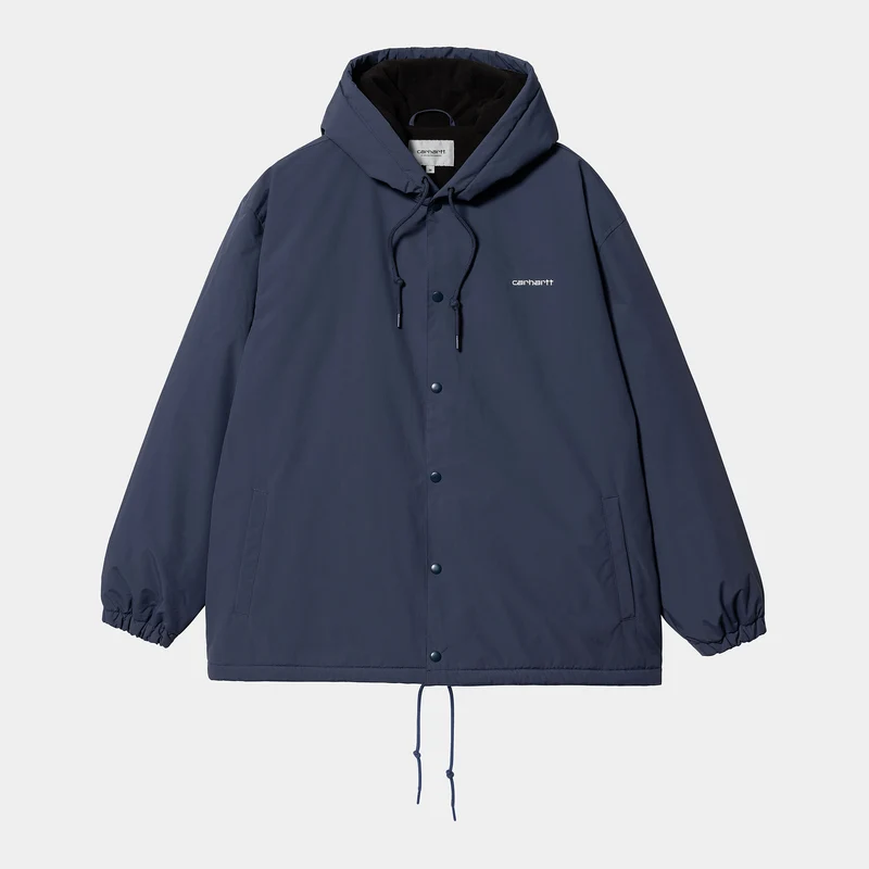 Carhartt WIP Coach-Jacke mit Kapuze für Herren - Blau / Weiß