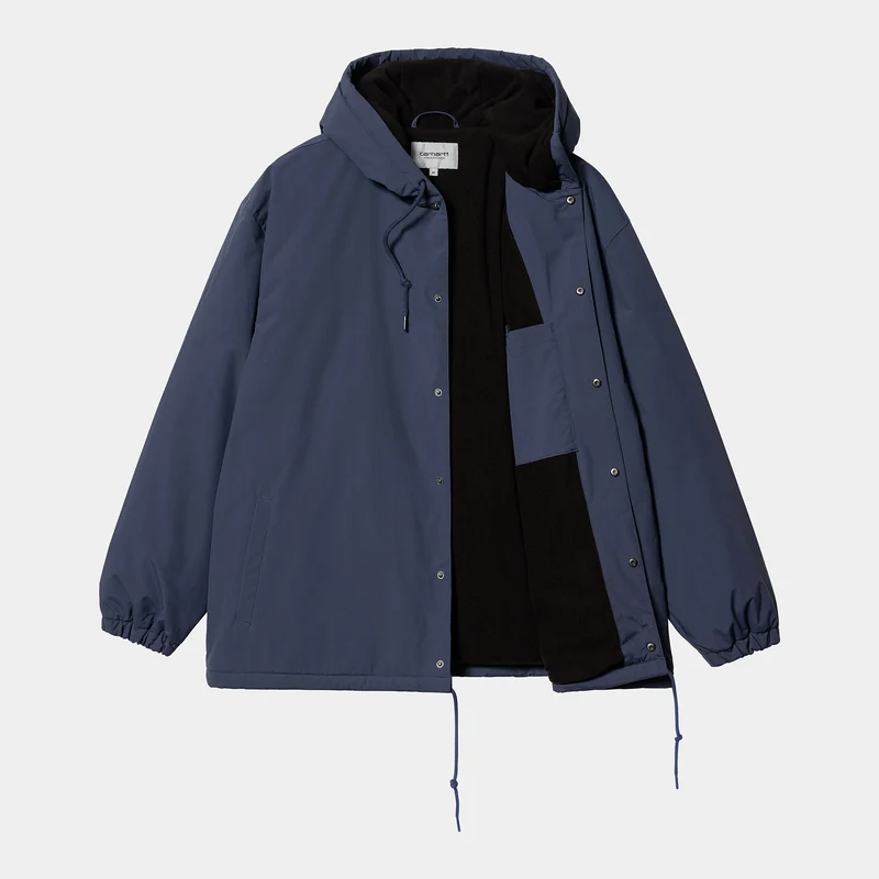 Carhartt WIP Coach-Jacke mit Kapuze für Herren - Blau / Weiß