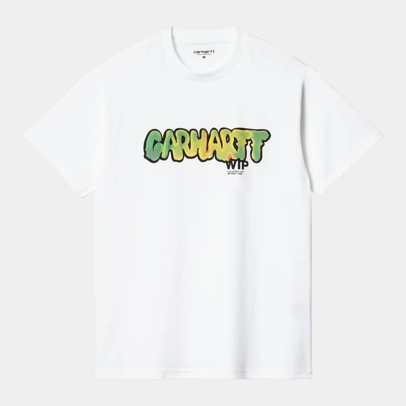Carhartt WIP Herren Drip T-Shirt – Weiß