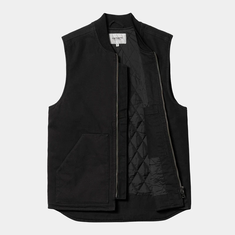 Carhartt WIP Heavy Stone Wash Weste für Herren - Schwarz
