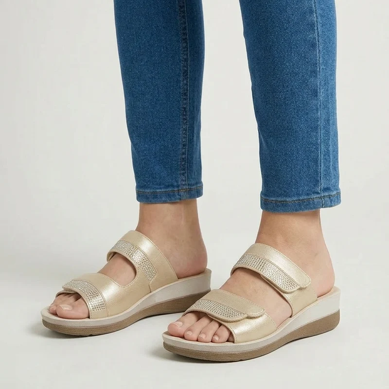 Jaika | Stilvolle Damen-Slipper mit gepolsterter Sohle