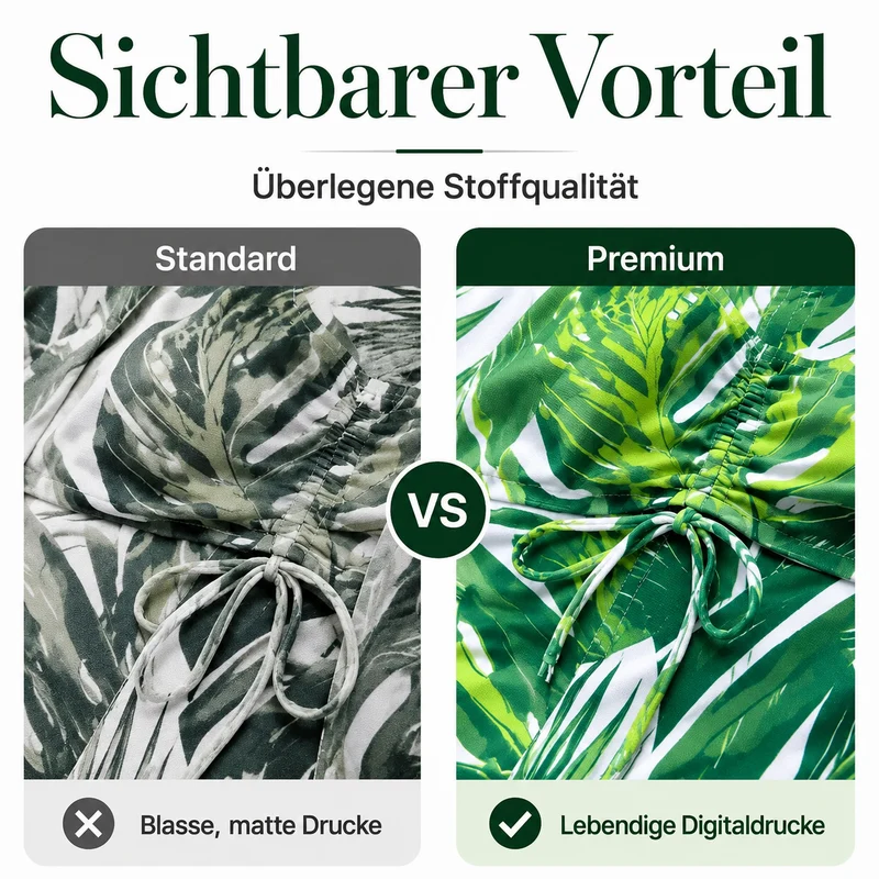 Zeshlea | Tropischer Badeanzug-Dreiteiler mit Strandkimono