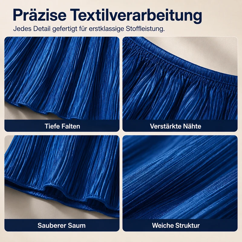 Naristella | Figurschmeichelnde Plissee-Bluse in großen Größen