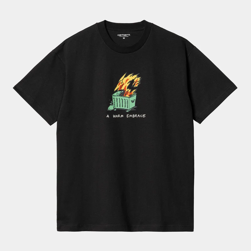 Carhartt WIP Herren Warm Embrace T-Shirt – Schwarz