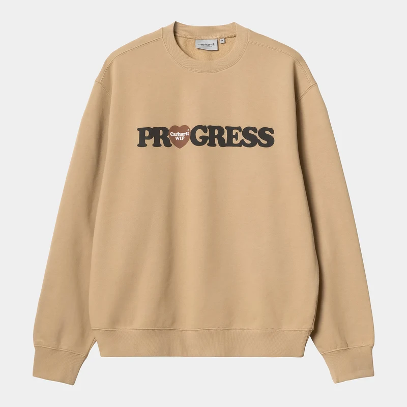 Carhartt WIP I Heart Progress Sweat-Top für Herren - Dusty Hamilton Brown