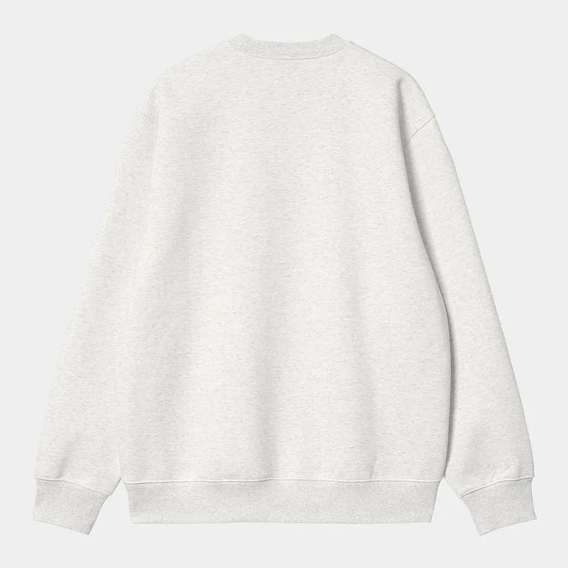Carhartt WIP Herren Carhartt WIP Sweat-Top – Ash Heather / Liberty
