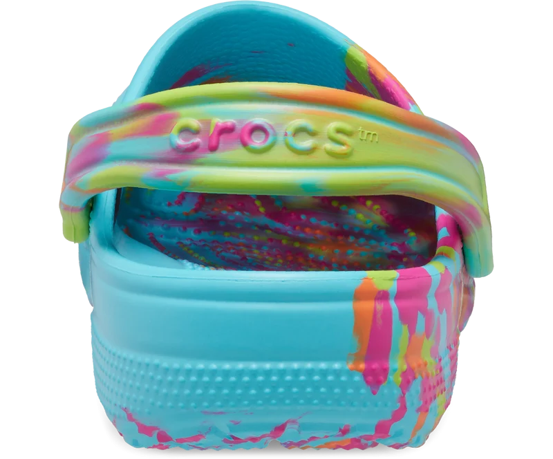 Crocs Klassischer Unisex-Marmor-Clog – Neptun