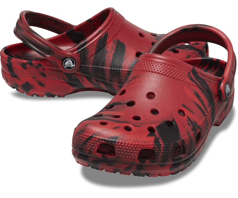 Crocs Unisex Classic Marbled Clog - Pfefferschwarz