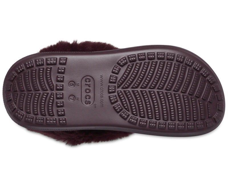 Crocs Unisex Furever Crush Clog - Dunkle Kirsche
