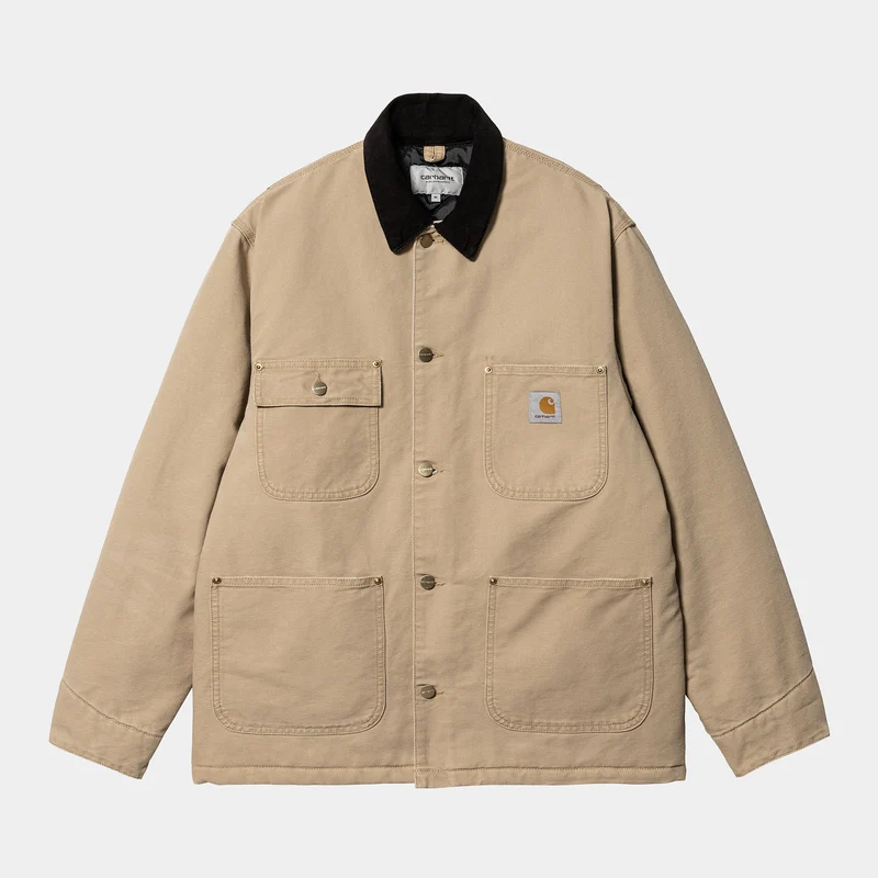 Carhartt WIP Herren OG Chore Aged Canvas Jacke - Dusty Hamilton Brown