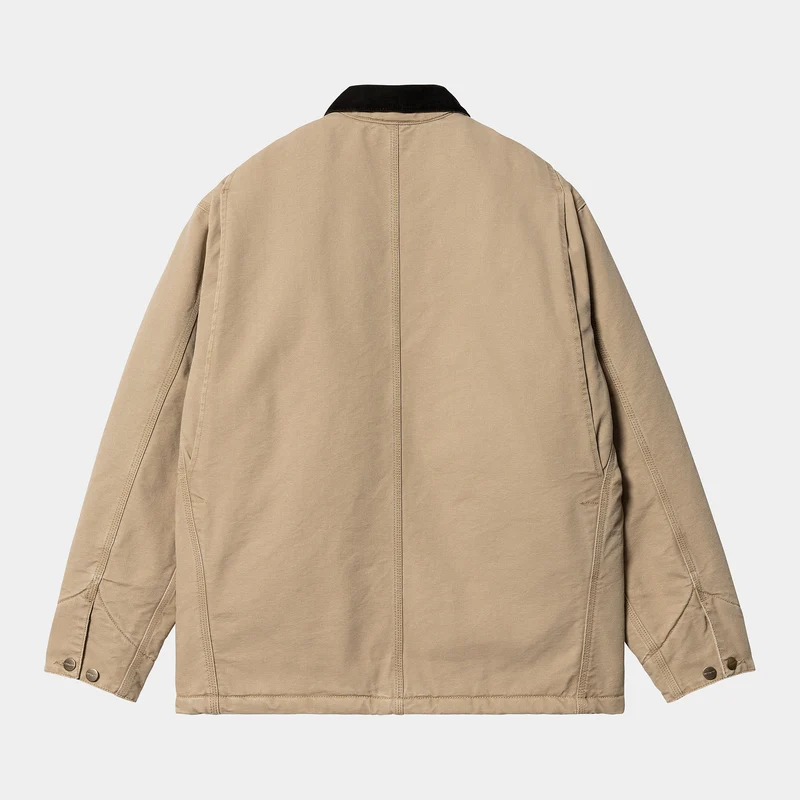 Carhartt WIP Herren OG Chore Aged Canvas Jacke - Dusty Hamilton Brown