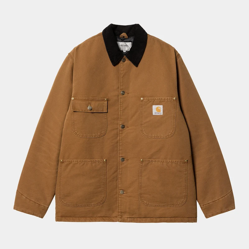 Carhartt WIP Herren OG Chore Aged Canvas Jacke - Deep Hamilton Brown