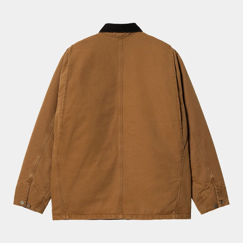 Carhartt WIP Herren OG Chore Aged Canvas Jacke - Deep Hamilton Brown