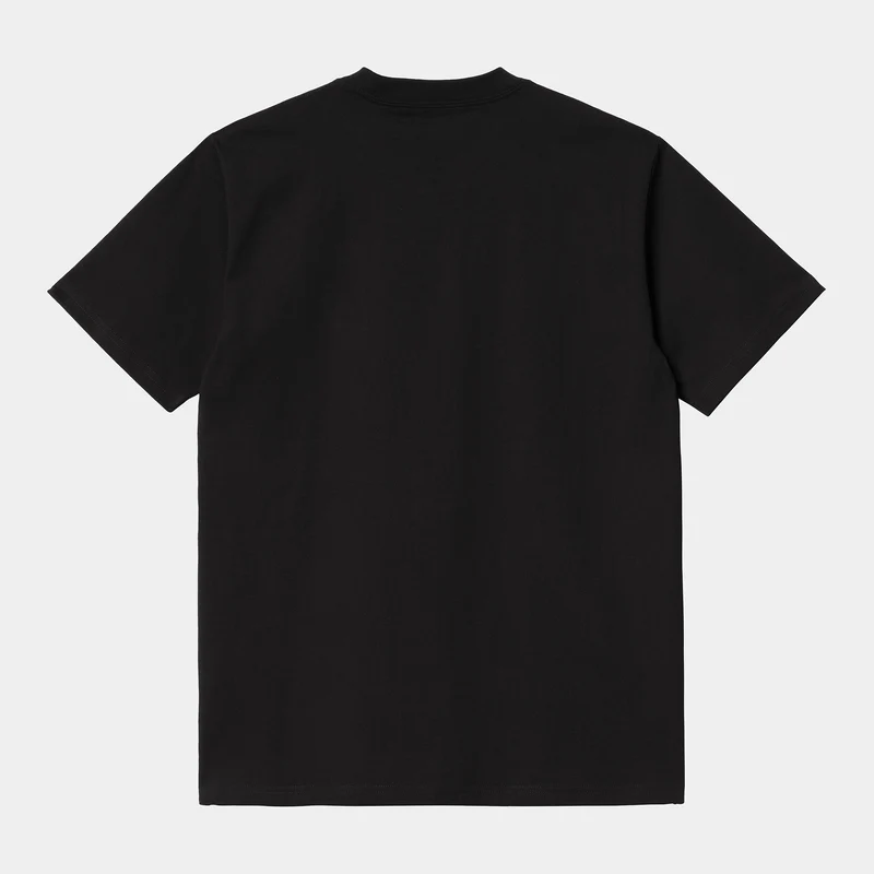Carhartt WIP Kurzärmliges T-Shirt mit University-Schriftzug für Herren - Schwarz