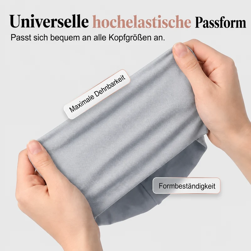 Ashnea | Weiche Stretch-Turbanmütze mit sicherem Halt