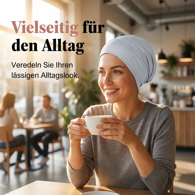 Ashnea | Weiche Stretch-Turbanmütze mit sicherem Halt